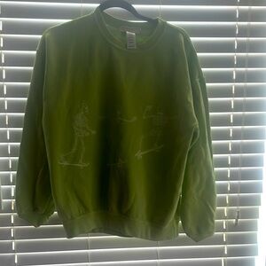 Project Social T Green Crewneck Sweater
